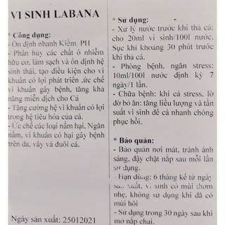 Vi Sinh LABANA - Ca Khoe Nuoc Trong- chai 500ml