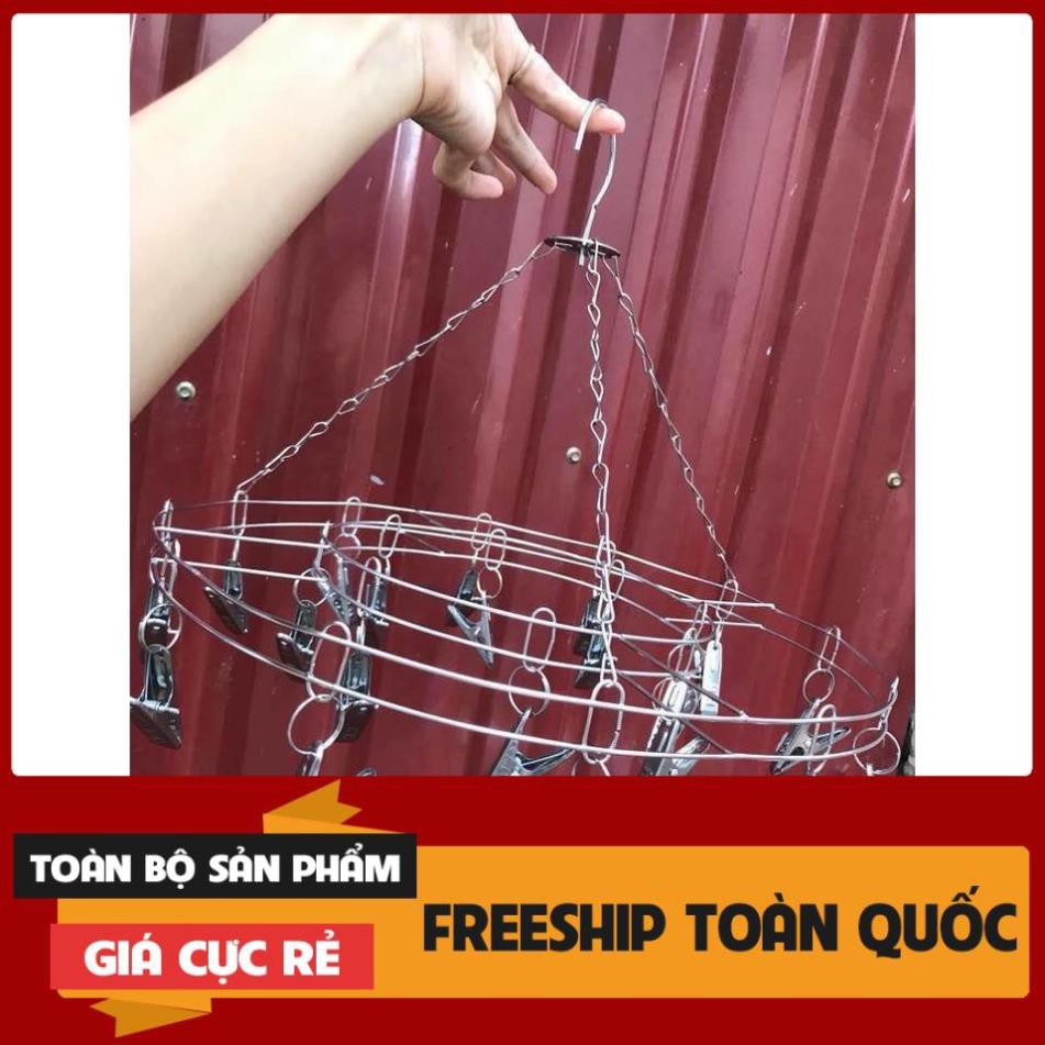 Móc chùm, móc tròn inox phơi quần áo trẻ em