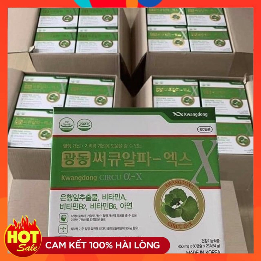 ⚡️Freeship⚡️  Viên uống bổ não Kwangdong Circu hộp 120 viên của Hàn Quốc