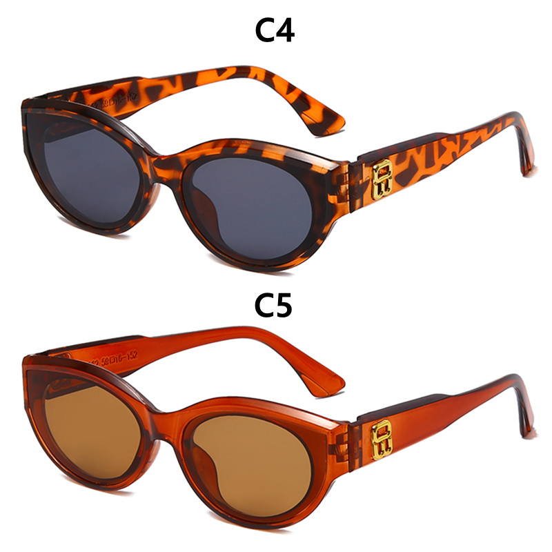 Kính Mát Gọng Nhỏ Hình Mắt Mèo Phong Cách Retro Thời Trang Unisex
