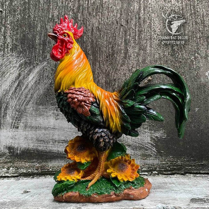 Tượng Gà Phong Thủy Dành Cho Người Tuổi Dậu, Trang Trí Nhà Cửa, Quà Tặng Sinh Nhật, Tân Gia, Khai Trương
