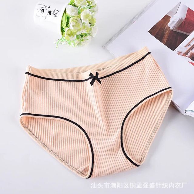 Quần lót len tăm mềm mịn đính nơ xinh xắn dễ thương gam màu pastel nhẹ nhàng 1105 | BigBuy360 - bigbuy360.vn