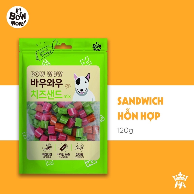 Sandwich hỗn hợp cho chó - bổ sung chất xơ, vitamin, canxi…