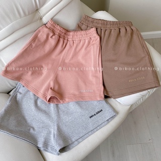 BIBOO - Quần short DAILY BIBOO lưng thun chất liệu nỉ chân cua cotton mịn đẹp