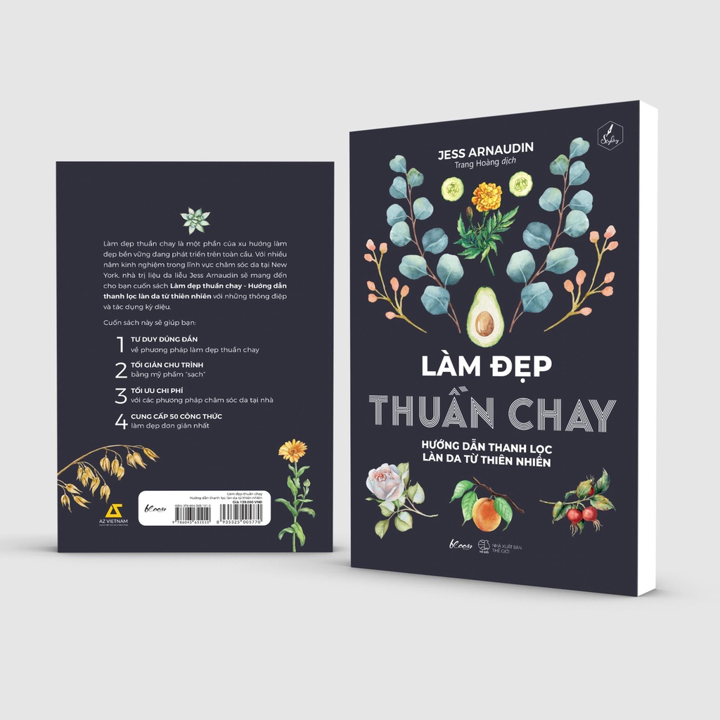 Sách - Làm Đẹp Thuần Chay (Sách Màu) - AZVietNam