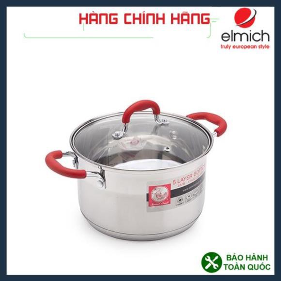 Bộ nồi inox Smartcook 3 chiếc size 16cm, 20cm, 24cm, bộ nồi elmich cao cấp, bảo hành 2 năm.