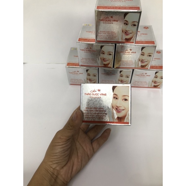Kem Thảo Dược Vàng collagen , kem đa chức năng nám, sạm, tàn nhang giải độc da, che khuyết điểm