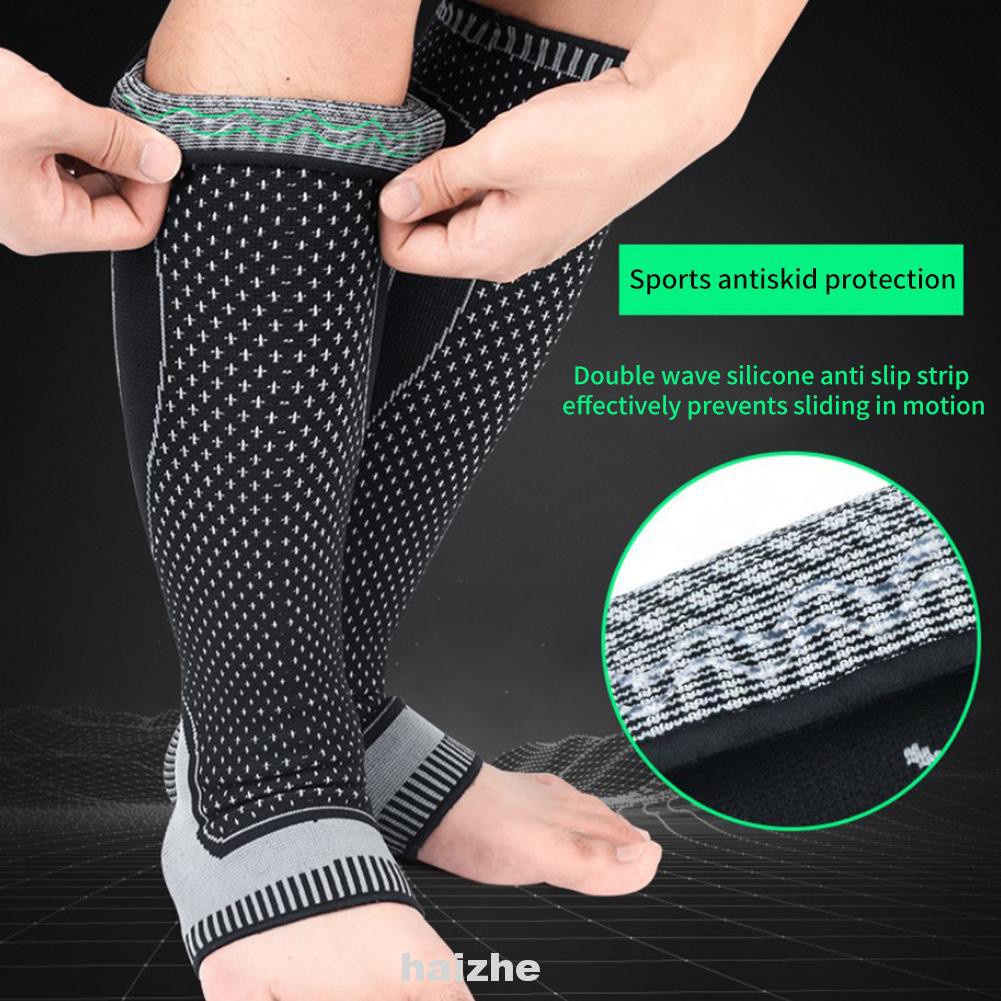 Stretch Football Warmers Shin Splints Basketball Cycling Running Breathable Calf Support Compression Leg Sleeve