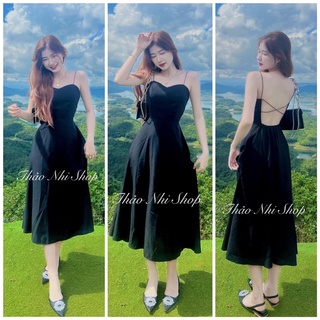 ĐẦM MAXI HAI DÂY HỞ LƯNG (KÈM VIDEO HÌNH THẬT)