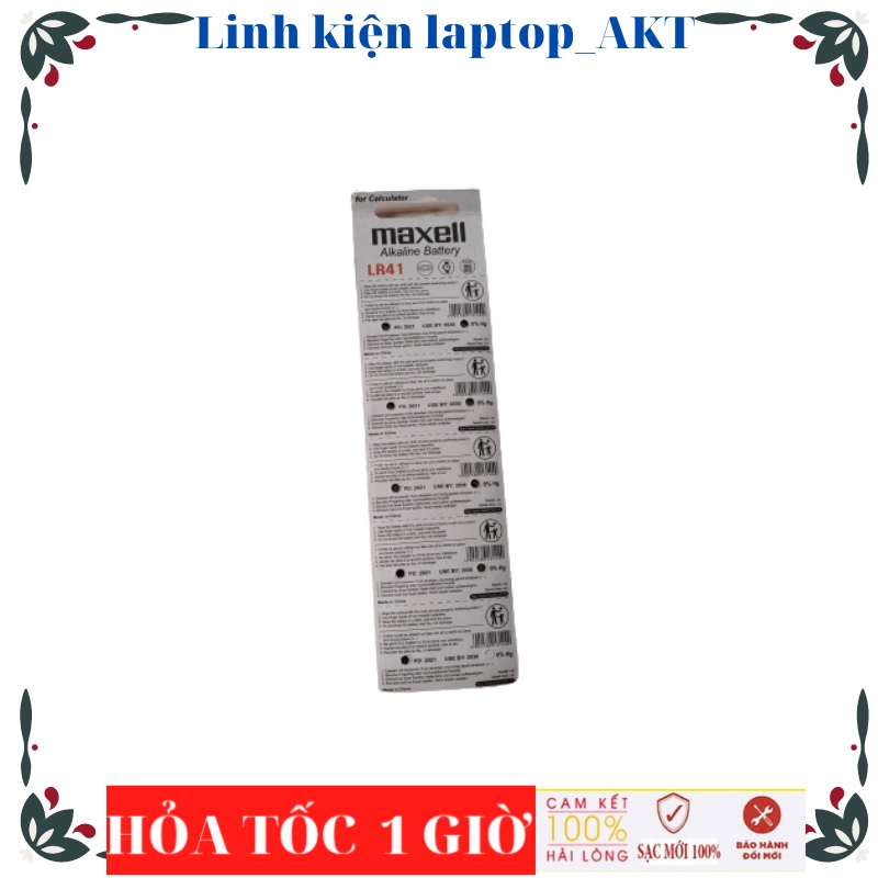 Pin nhiệt kế điện tử OMRON MC-246, MC-272L, MC272L, LR41 , Vinnic L736F