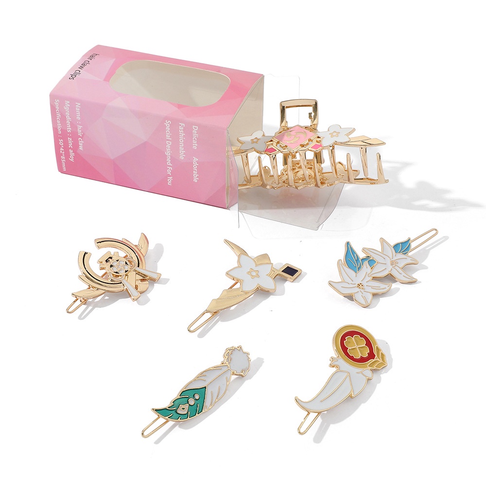 Set 6 kẹp tóc thiết kế độc đáo thời trang