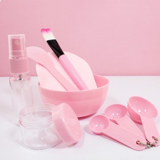 BỘ KIT CHÉN CỌ SKINCARE 9 MÓN PHA MẶT NẠ