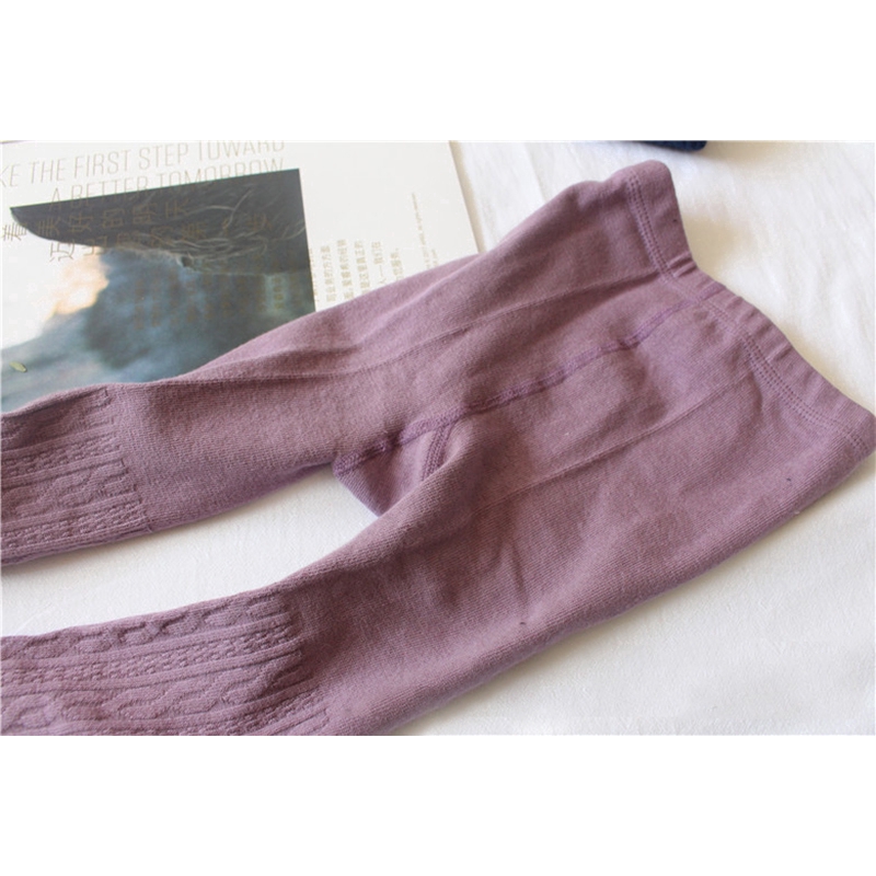 NNJXD Quần legging cotton màu trơn co giãn tốt dành cho bé gái