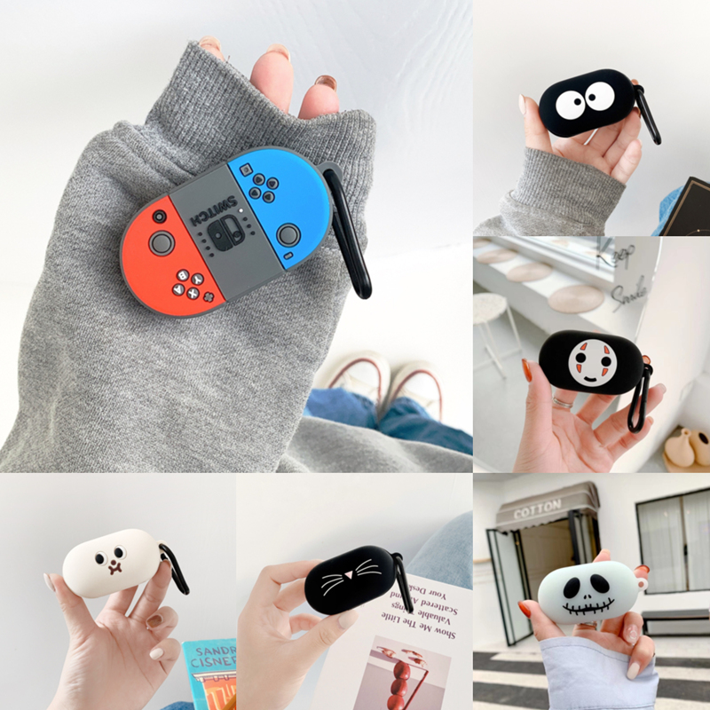 Vỏ bảo vệ hộp sạc tai nghe Samsung Galaxy Buds mềm họa tiết hoạt hình sáng tạo