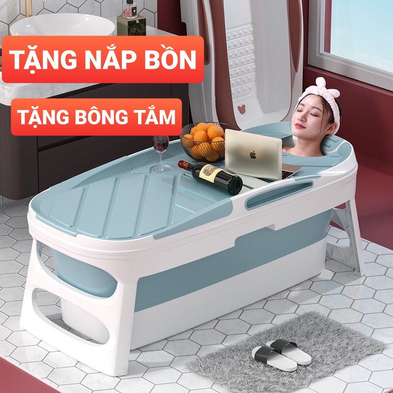 Bồn tắm gấp gọn người lớn Seka cao cấp gia đình tắm giúp thư giãn, xông hơi [ BH 36 THÁNG]