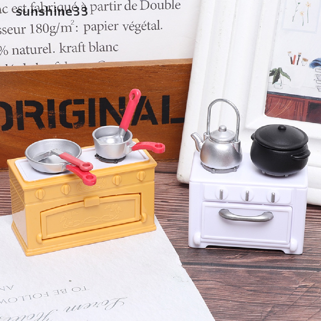 Bộ Đồ Chơi Mô Phỏng Nhà Bếp Xinh Xắn Cho Bé Tỉ Lệ 1: 12