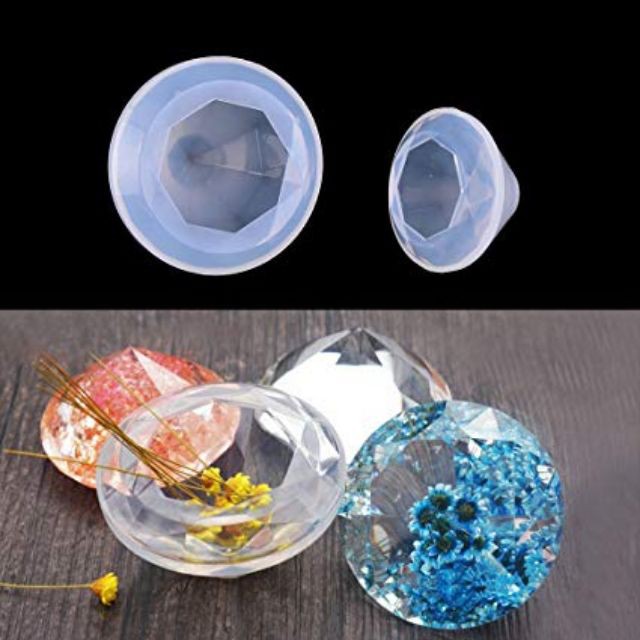 Khuôn resin đổ khối kim cương lớn 4cm