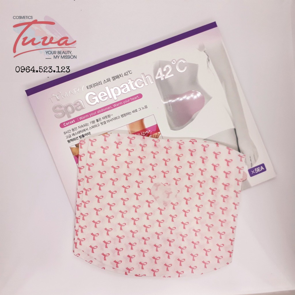 Miếng Dán Tan Mỡ Bụng Spa Gel Patch 42°C Hàn Quốc (1 hộp 5M)