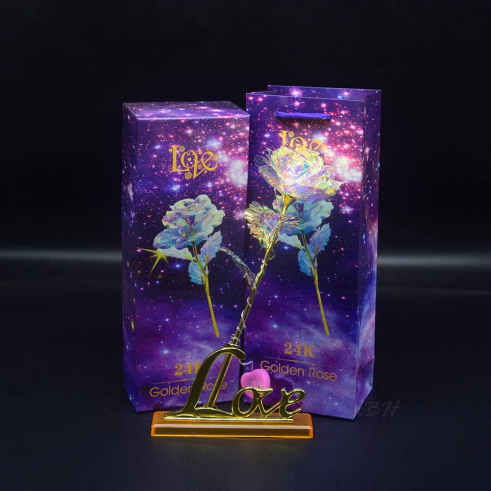 Hộp Quà Tặng Hoa Hồng Vàng 24k Dành Cho Ngày Lễ Tình Nhân