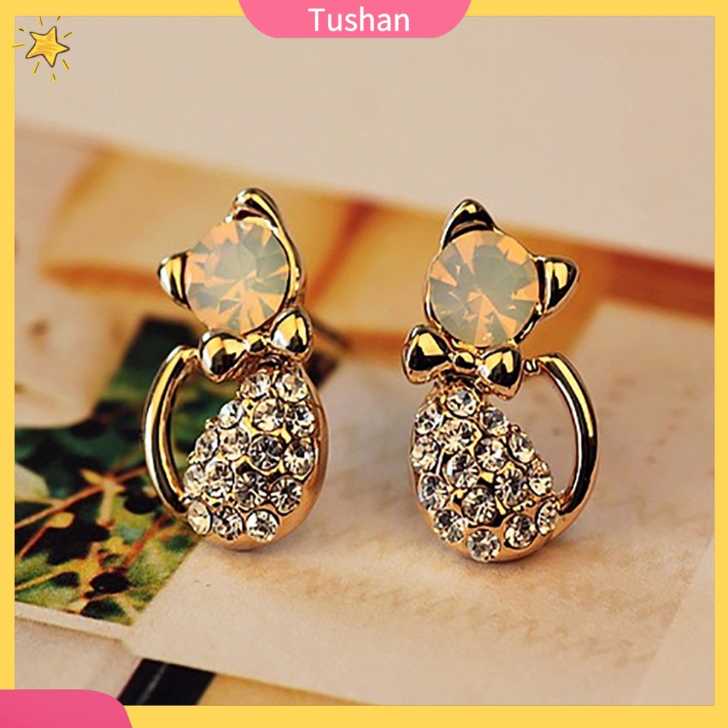 Khuyên tai nữ hình chú mèo đáng yêu