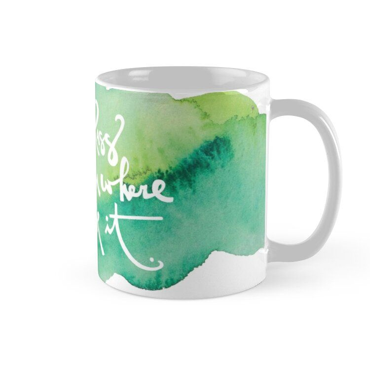 Cốc sứ in hình - The Grass Is Green Where You Water It Mug - - Best Gift For Family Friends- MS1457