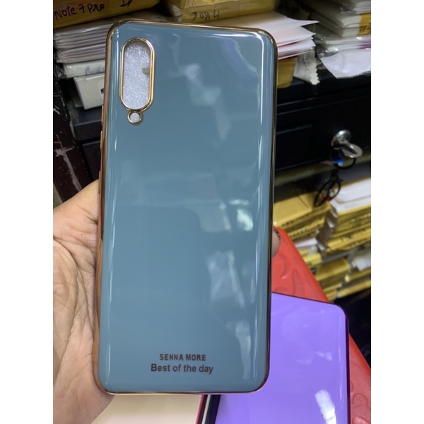 Ốp lưng Samsung A90-5G dẻo viền xi lưng màu bóng