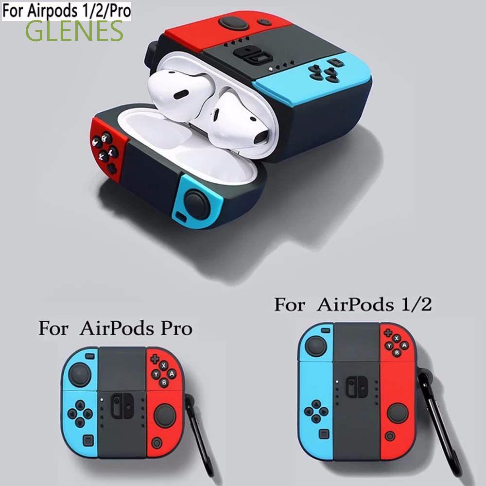 Vỏ Bảo Vệ Hộp Sạc Tai nghe không dây Airpods Pro 1 2 Bằng Silicon Hình Máy Chơi Game Cổ Điển Chống Rơi Ốp