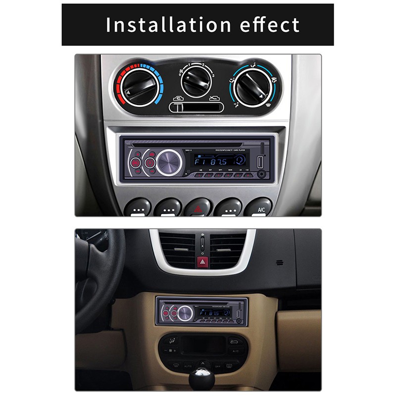 Bộ đầu máy phát nhạc MP3 radio CD một cổng kết nối Bluetooth điều khiển bằng tay dành cho xe hơi