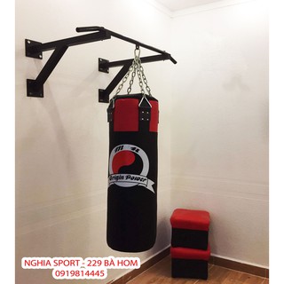 Bao cát Boxing đã nhồi Hoàn Thiện 1m đai xích cao cấp