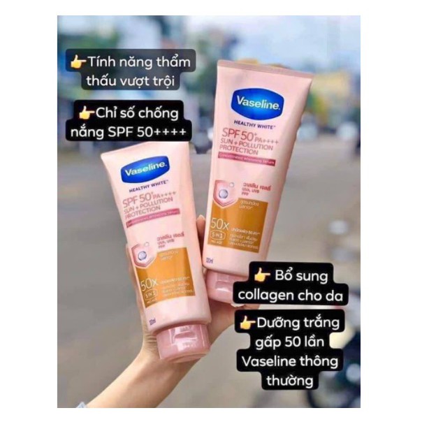 Vaseline dưỡng trắng da toàn thân hiệu quả - Thái Lan