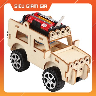 Đồ chơi khoa học steam tự làm xe tải bằng gỗ, kích thích sáng tạo và phát triển trí tuệ cho bé
