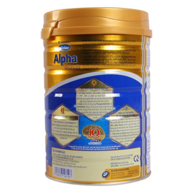 Sữa Dielac Alpha Gold 1, 900g