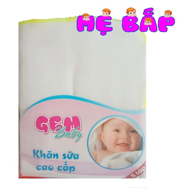 LỐC 10 KHĂN SỮA GEM 5 LỚP