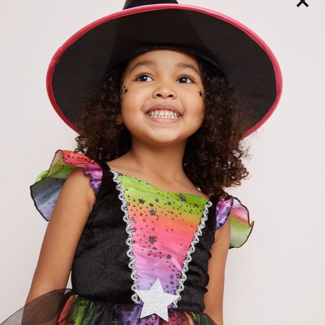 Bộ hoá trang Halloween phù thuỷ nhỏ Rainbow nhập UK có sẵn