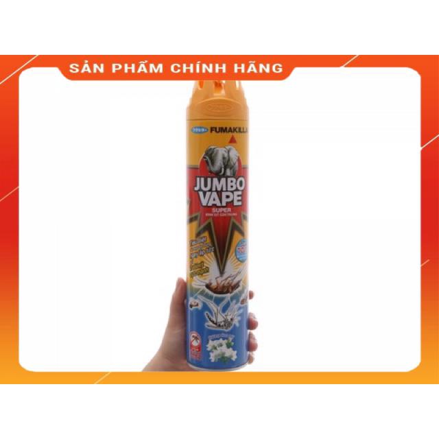 BÌNH XỊT CÔN TRÙNG JUMBO VAPE 600ML HƯƠNG LAVENDER/ CAM CHANH/ KHÔNG MÙI