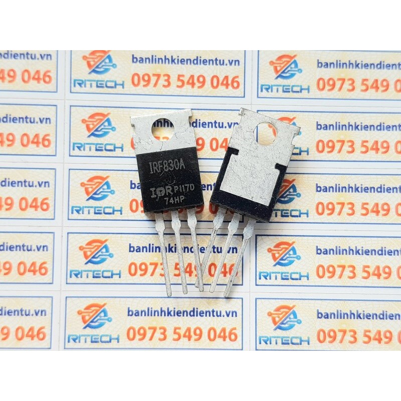 [combo 5 chiếc ] IRF830 IRF830A Mosfet kênh N 4.5A 500V TO-220
