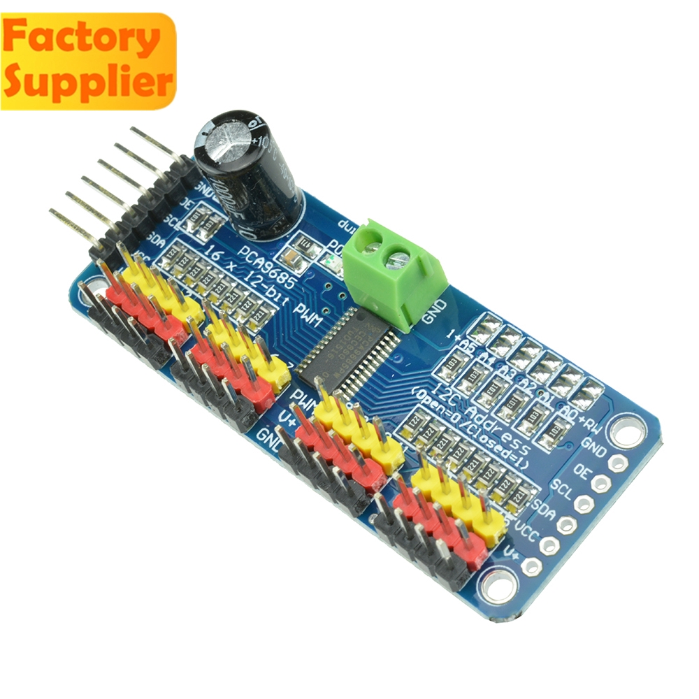 Mô Đun Pca9685 16ch 12-bit Pwm I2C Iic Giao Diện I2C Iic Cho Arduino