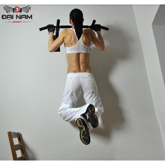 Xà đơn gắn tường đa năng Wall Pull Up Bar P90X Đại Nam Sport + Tặng Kèm Găng Tay