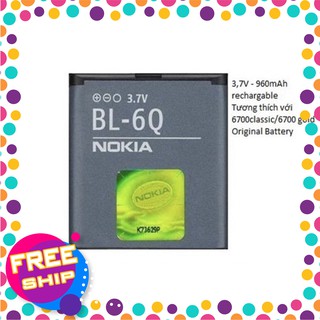 Pin nokia 6700 mã pin bl-6q nhập cảng
