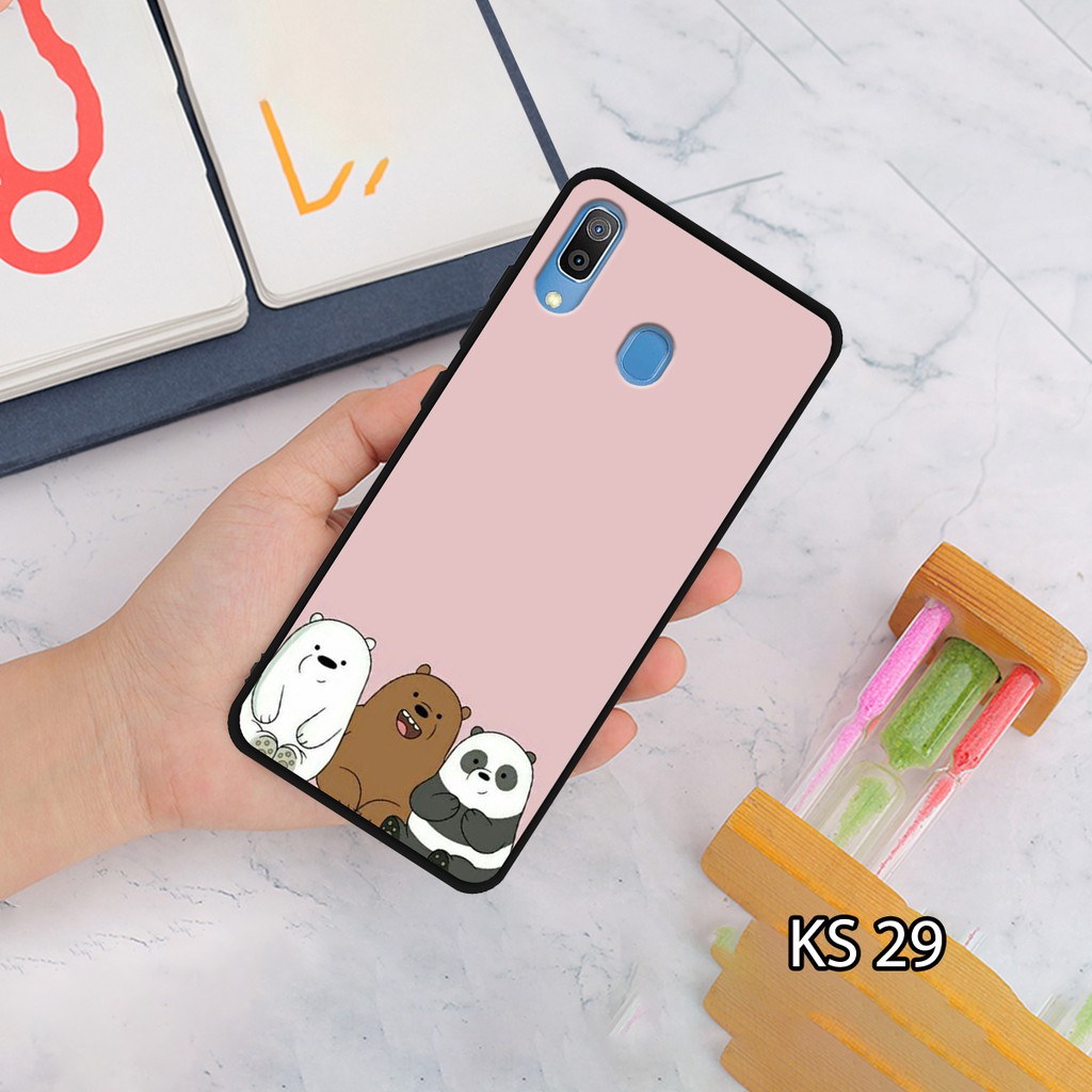 Ốp lưng SamSung A10/A20/A30/A40 in hình Gấu Bear siêu đáng yêu, độc, lạ_KINGSTORE.HN_Ốp SS A10/A20/A30/A40
