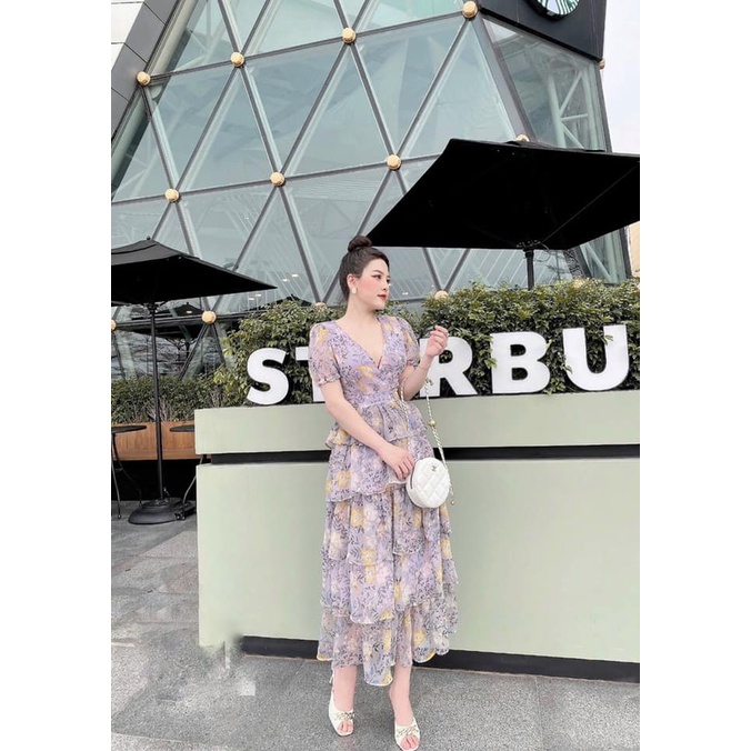 Váy hoa bèo tầng siêu xinh