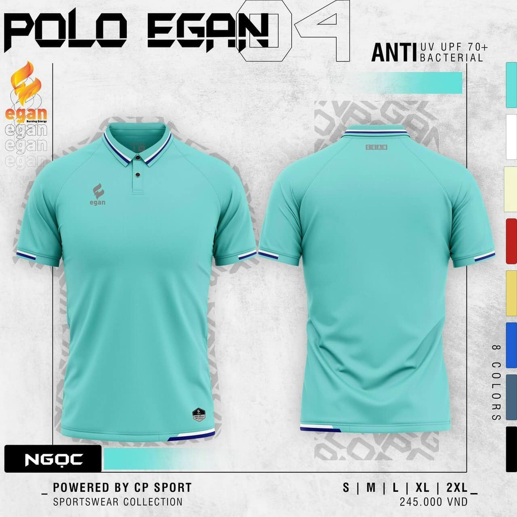 Áo Polo Thể Thao Egan 04 Dòng Cao Cấp, 8 Màu Rất Đẹp, Form Chuẩn, Mẫu Hot