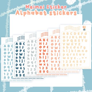 Alphabet - sticker set - meimei sticker - ver 2