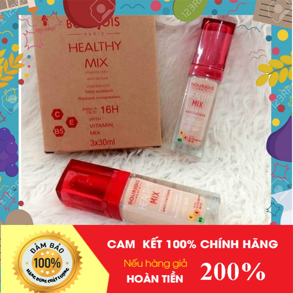 [FreeShip-Chuẩn Auth] Kem Nền Bourjois Healthy Mix Anti - Fatigue Foundation