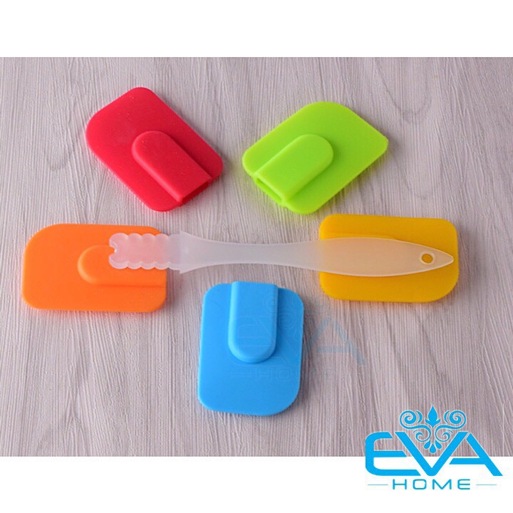 Bộ 2 Dụng Cụ Làm Bánh Cây Vét Bột và Chổi Quét Silicone