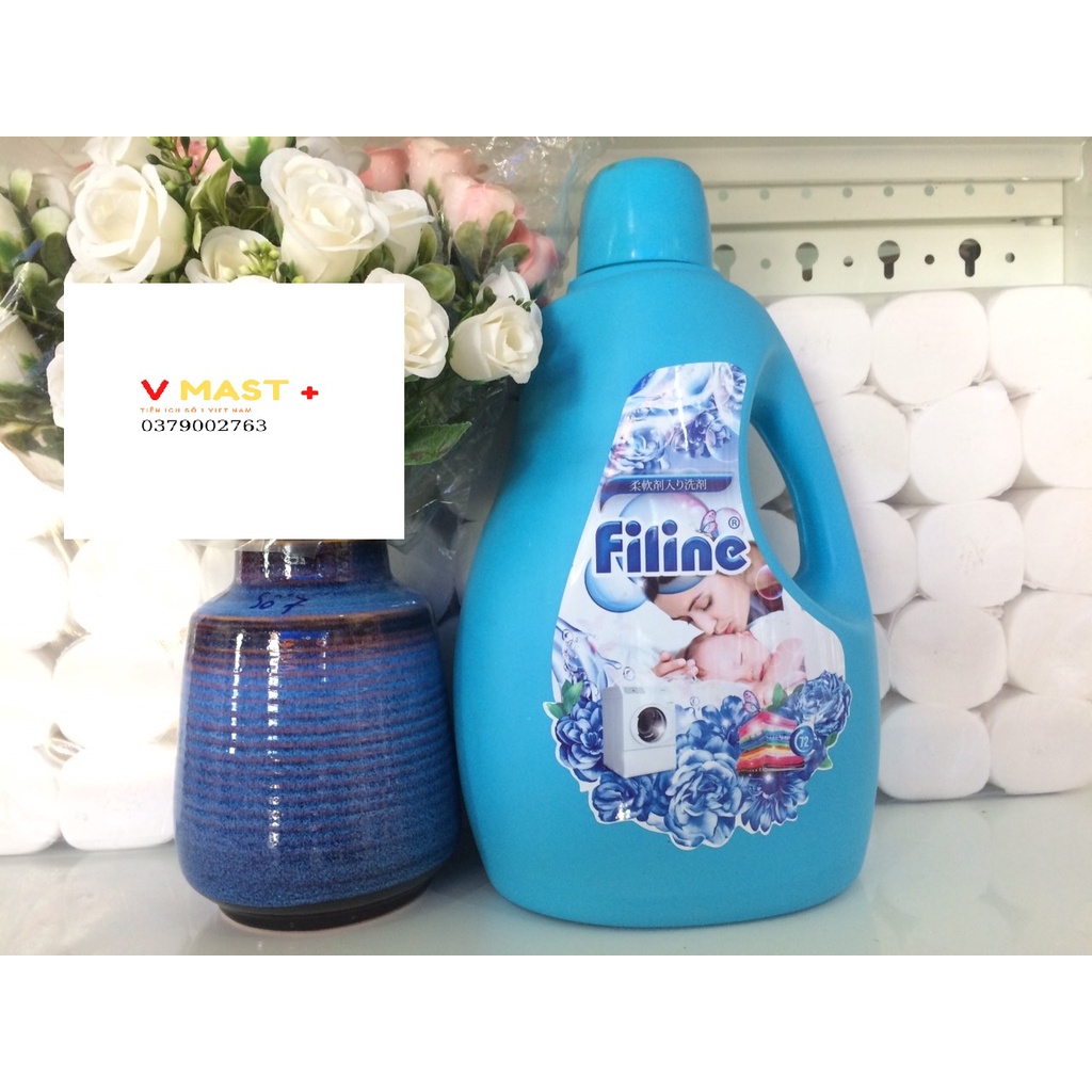 Nước giặt xả Filine Nhật Bản Lưa Hương Thơm Dài Lâu [ không Thơm Hoàn Tiền ] HÀNG CHÍNH HÃNG
