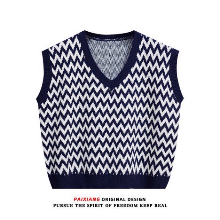 Gile Len Nữ GUMAX Ullzang, Áo Gile Len Sóng Cổ Chữ V Hàng Quảng Châu Thời Trang Cao Cấp | BigBuy360 - bigbuy360.vn