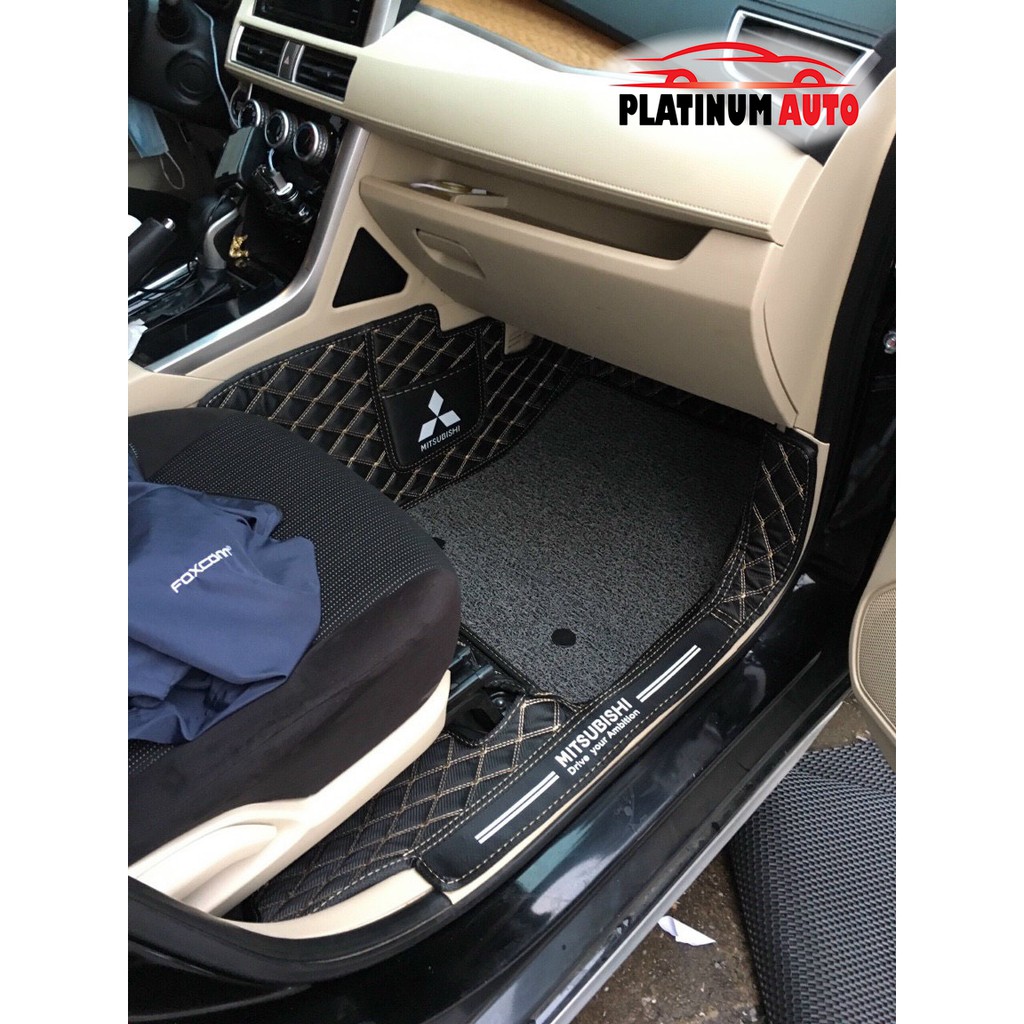 Thảm lót sàn ô tô 6D Mitsubishi Xpander   thành cao, tràn viền bậc cửa