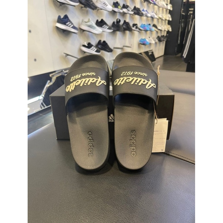 Dép ADIDAS ADILETTE SHOWER 1972 Black GW8747 bill hàn full box tag