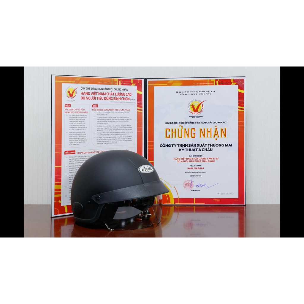 Mũ bảo hiểm kính âm Asia MT139 chính hãng - Nhiều màu